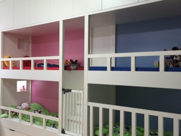 Detská izba s maximálnym využitím priestoru.